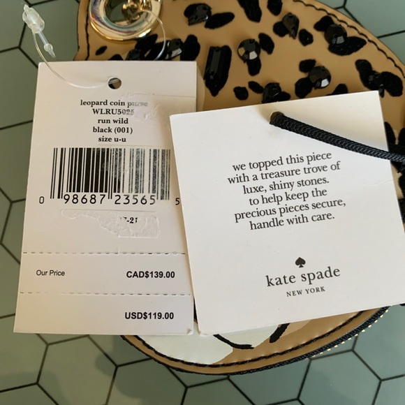 NWT Kate Spade Leopard Coin Purse Run Wild - Picture 4 of 4